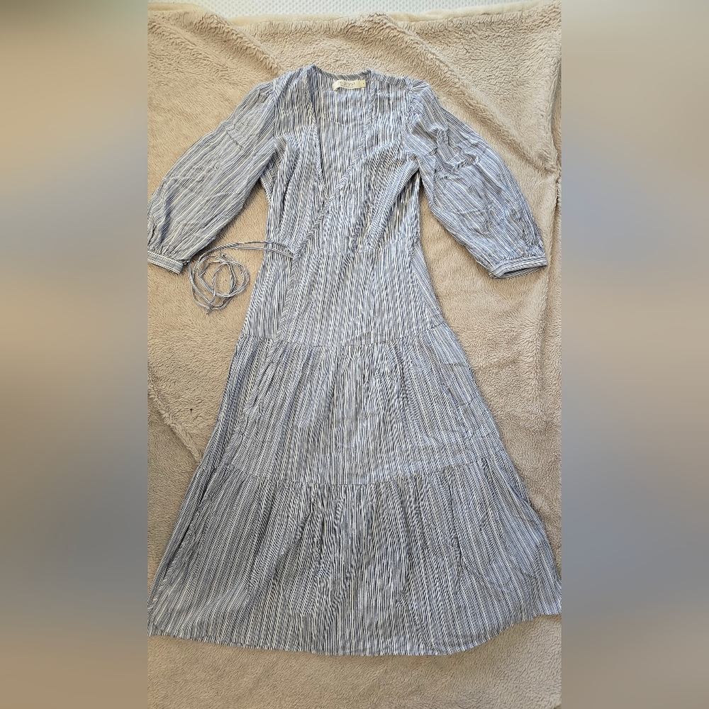 Christy Dawn Noah Dress In Ocean Stripe, S